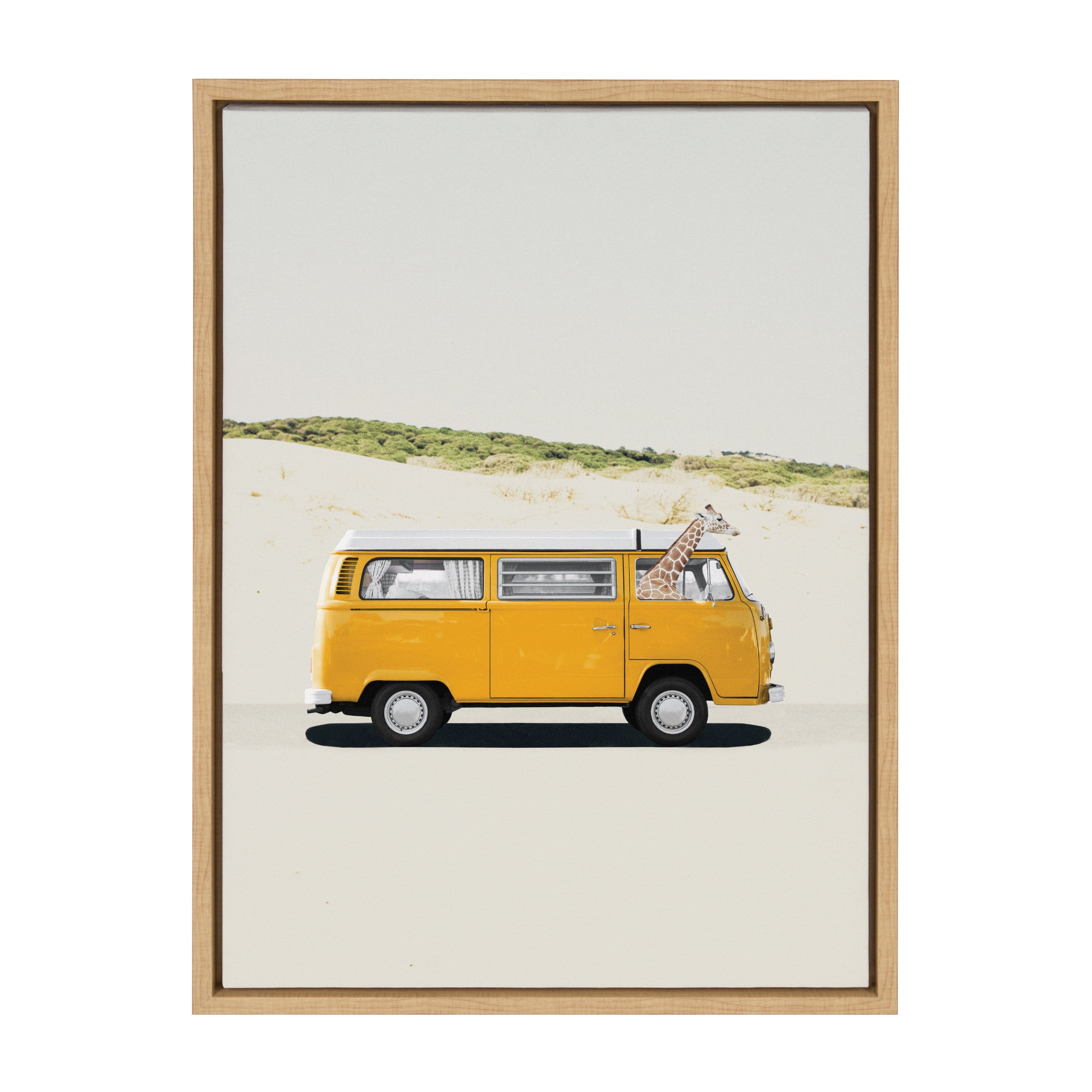 Sylvie Giraffe Adventure Framed Canvas by July Art Prints