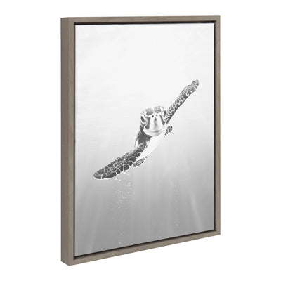 Sylvie Sea Turtle Framed Canvas by Simon Te of Tai Prints by kateandlaurel - product image 8 for Resin Society
