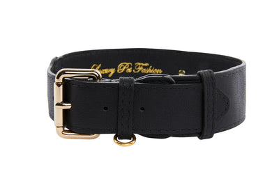 Classic Black Italian Leather Classic Collar by Allysa Payne Beverly Hills - main product image for Resin Society