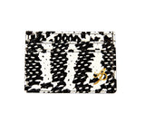 Black & White Snake Card Wallet, double sided with monochrome snake pattern