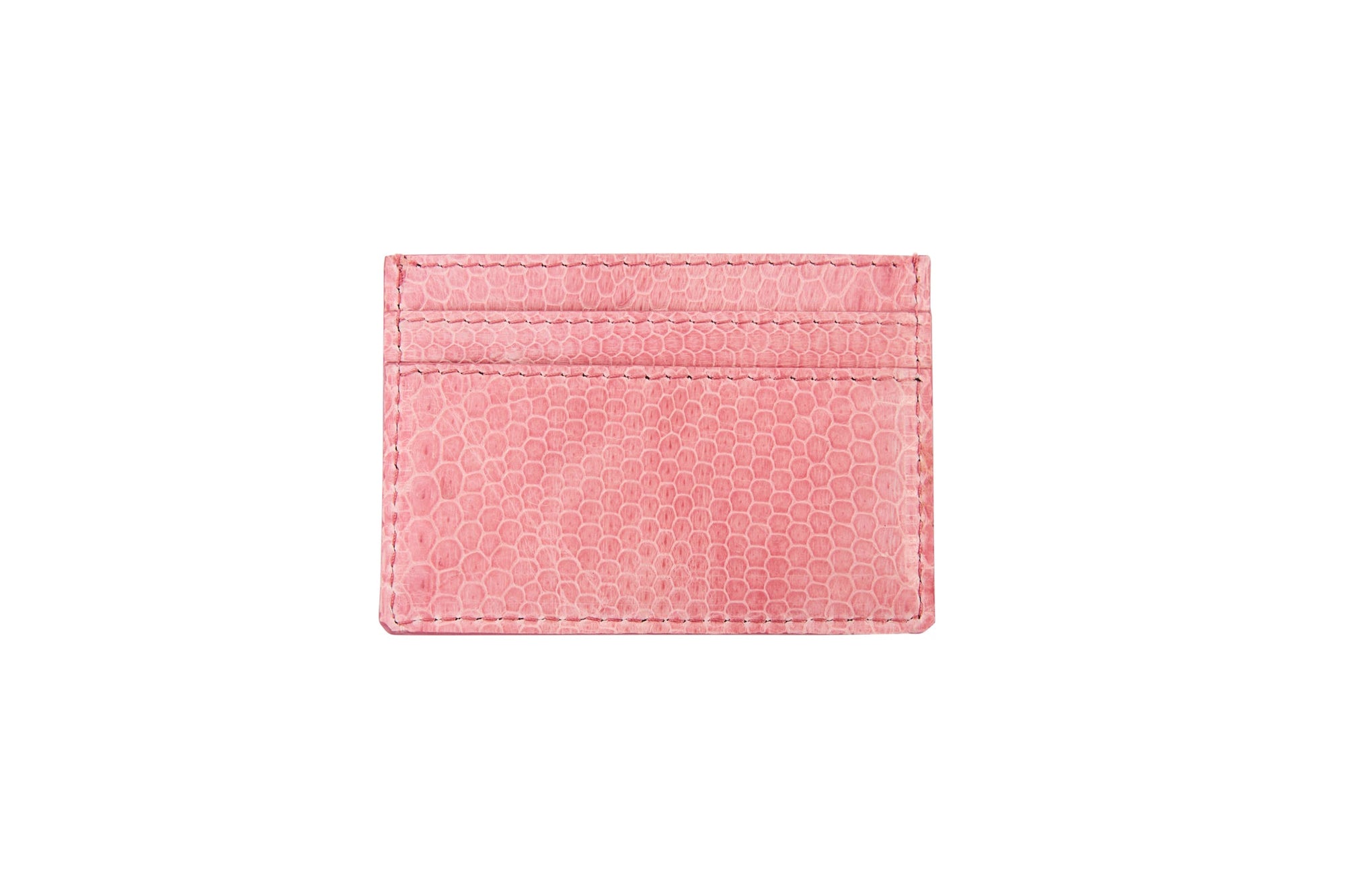 Soft Pink Snake AP Luxury Pet Fashion Double Sided Card Wallet