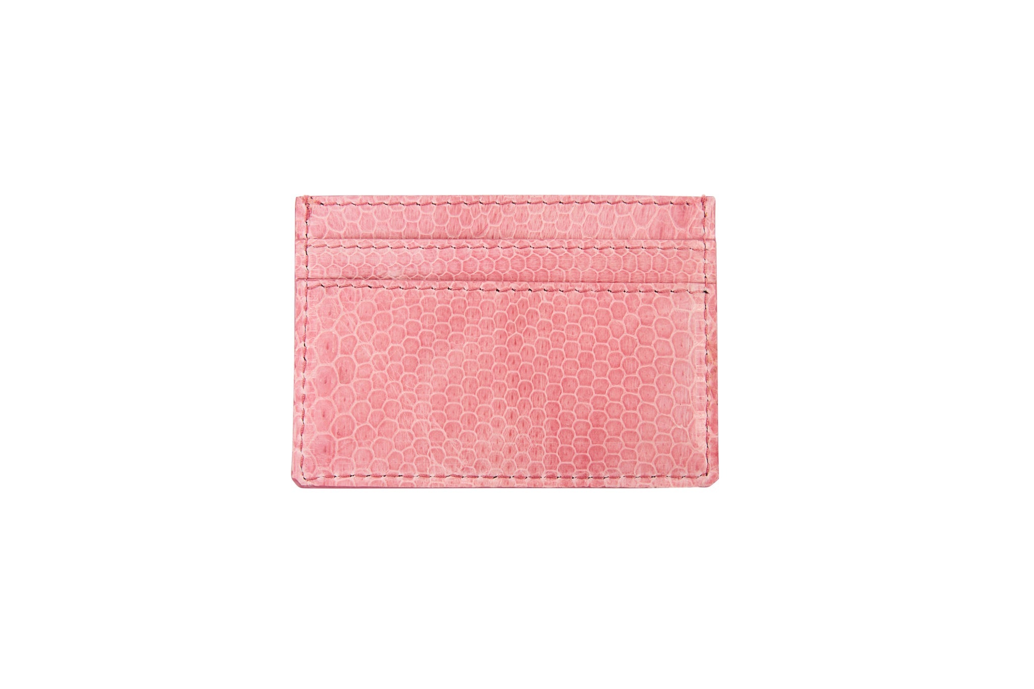 Soft Pink Snake AP Luxury Pet Fashion Double Sided Card Wallet