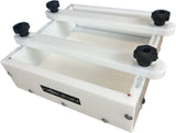 Ahonui Artisans 11x11x3 inch HDPE epoxy resin casting form with clamps and leveling feet