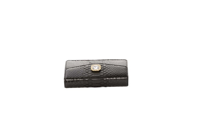Black Python Clutch With Custom Swarovski Crystal by Allysa Payne Beverly Hills - product image 7 for Resin Society