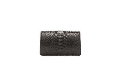 Classic Black Python Clutch by Allysa Payne Beverly Hills - product image 5 for Resin Society