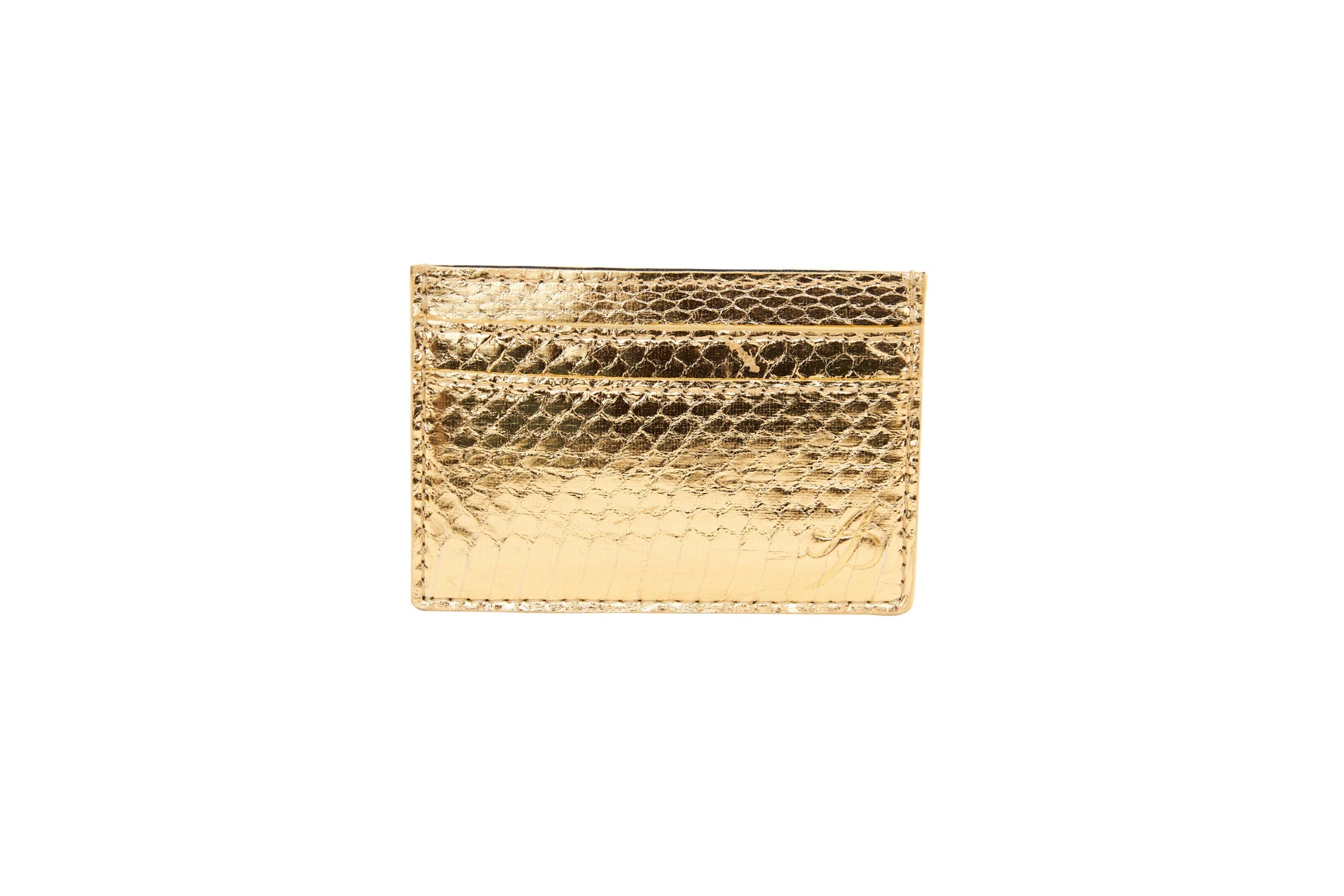 Gold Viper Snake Card Wallet