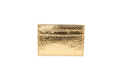 Gold Viper Snake Card Wallet