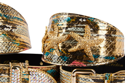 Scottsdale Collection Multi Color Gold Snake Stunning Set Of 4 Collars by Allysa Payne Beverly Hills - product image 3 for Resin Society