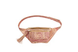 Embossed Snake Belt Bag/Fanny Pack showing textured snake pattern and adjustable strap