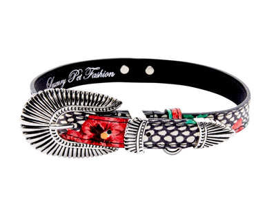 Pansy and Snake Print Embossed Italian Leather With Ornate Italian by Allysa Payne Beverly Hills - main product image for Resin Society