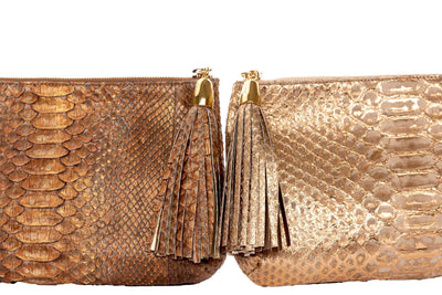 Bronze Python Clutch by Allysa Payne Beverly Hills - product image 3 for Resin Society