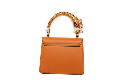 Tiger Bag With Orange Italian Leather by Allysa Payne Beverly Hills - product image 4 for Resin Society
