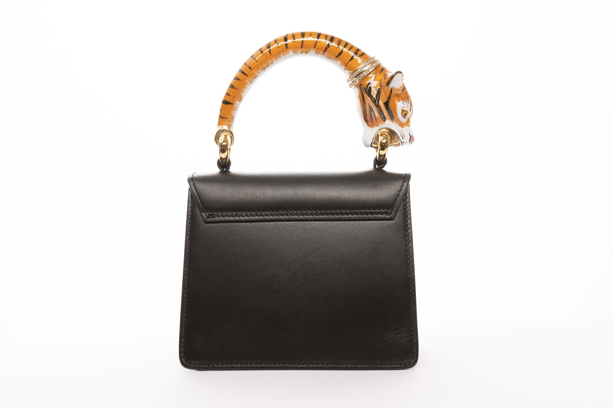 Tiger Bag With Black Italian Leather by Allysa Payne Beverly Hills - product image 3 for Resin Society