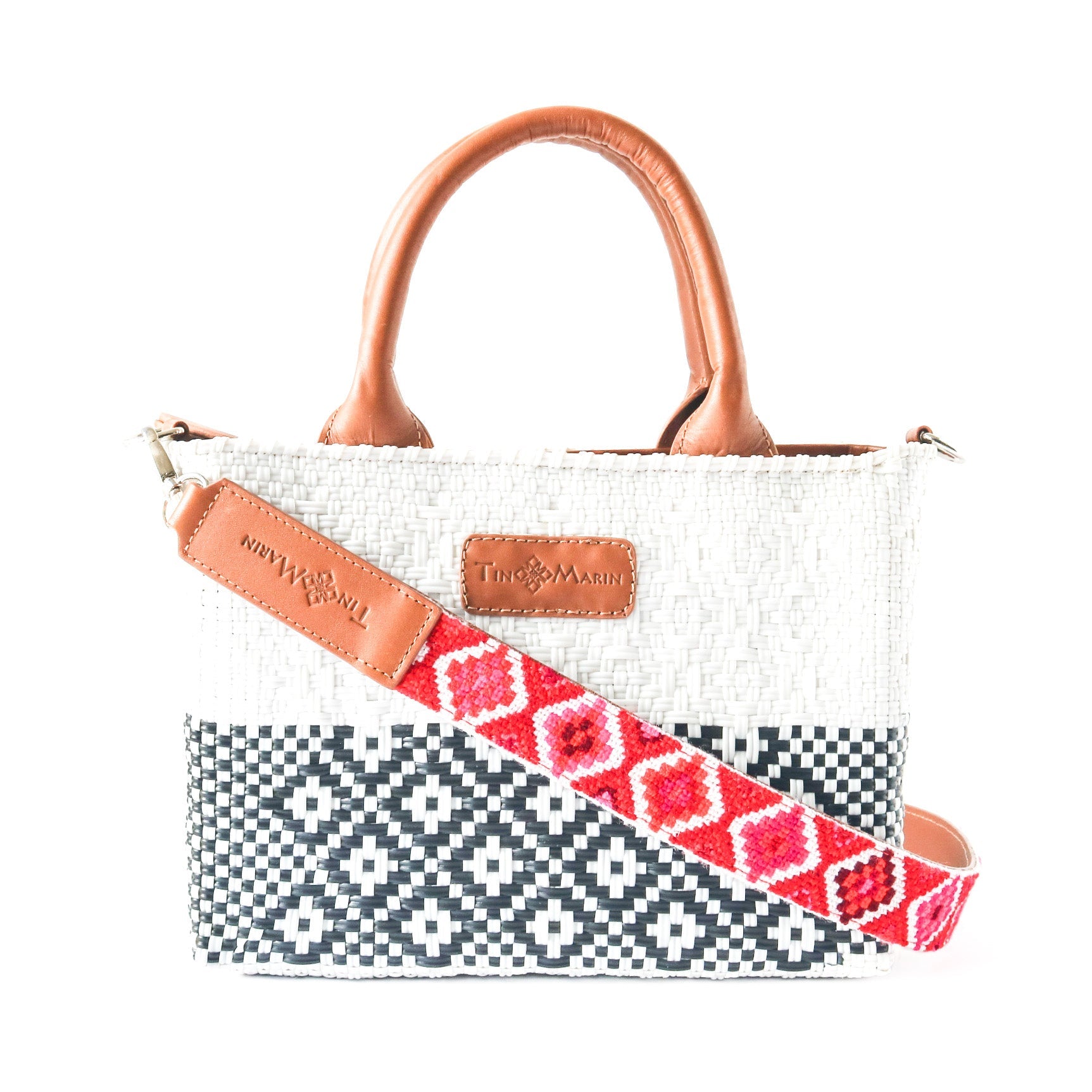 Tin Marin White Small Woven Crossbody Bag by Tin Marin Brand - product image 4 for Resin Society