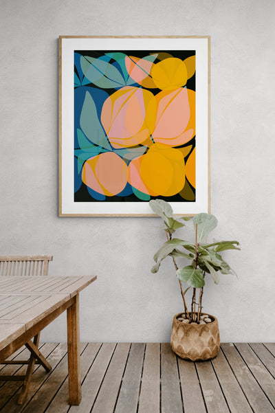 Abstract Citrus #1 - Botanical Art Print