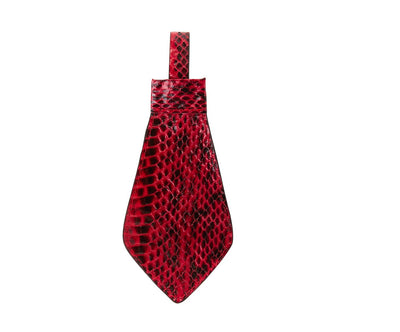 Red & Black Viper Snake Tie