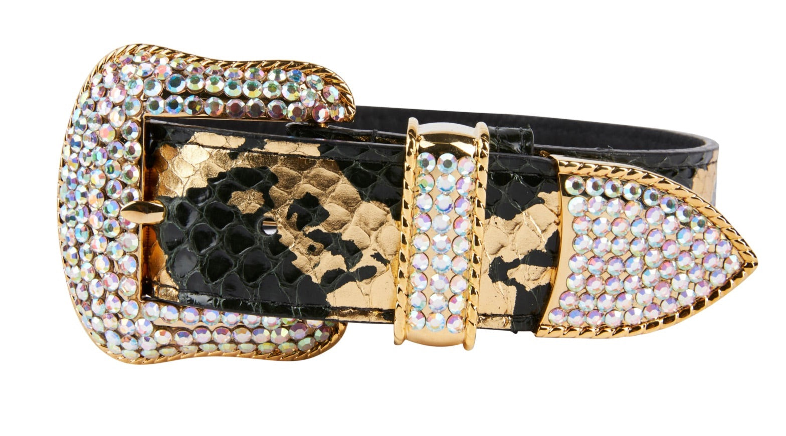 Black/Gold Custom Snake Swarovski Crystal Collar by Allysa Payne Beverly Hills - product image 3 for Resin Society