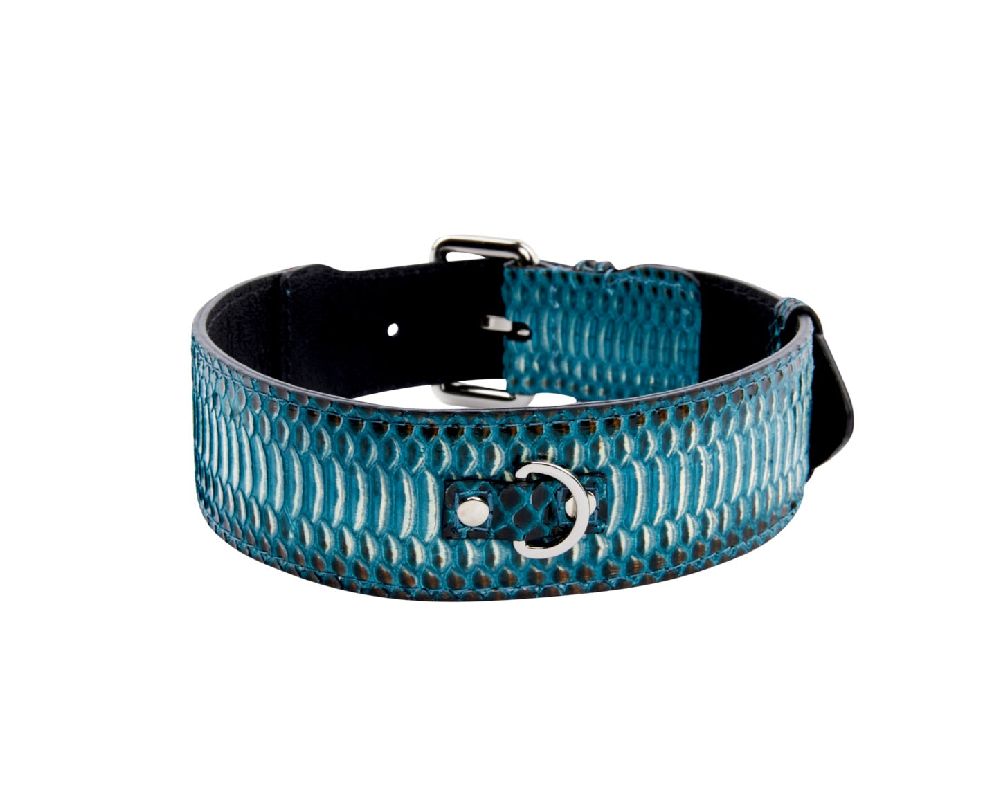 Turquoise, Black Snake Classic Collar With Silver & Gold Classic by Allysa Payne Beverly Hills - product image 5 for Resin Society