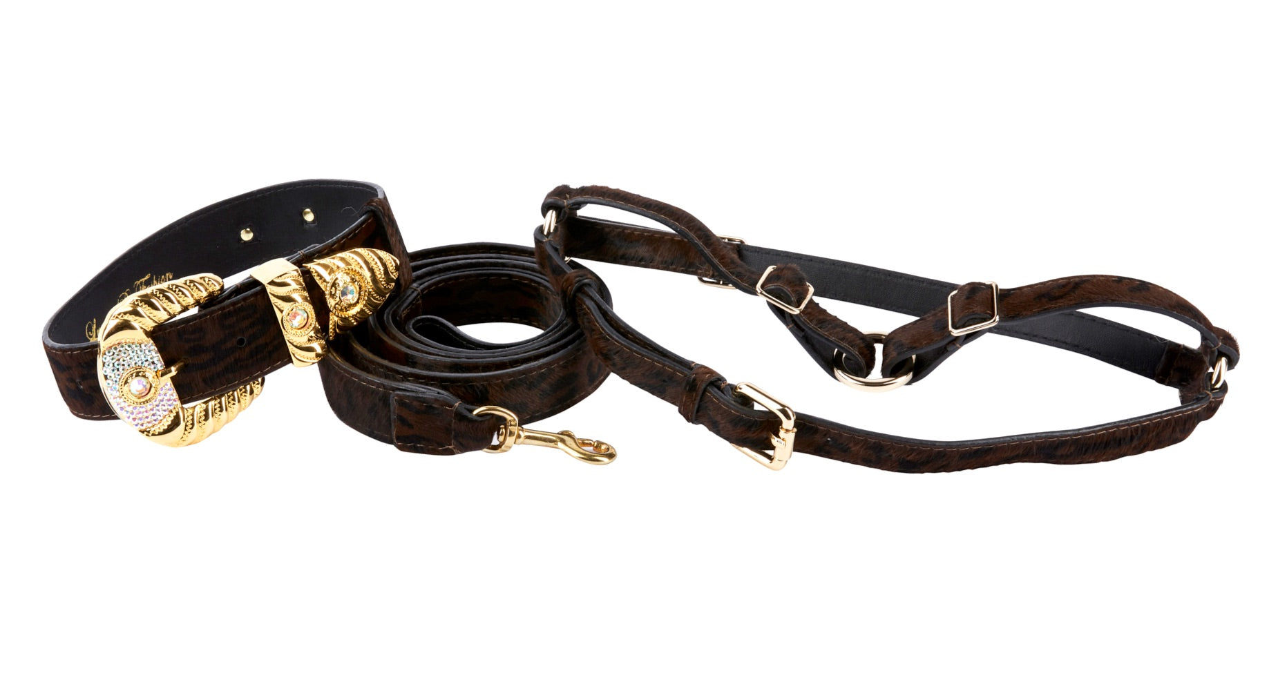 Dark Leopard Hair On Hide Italian Leather by Allysa Payne Beverly Hills - main product image for Resin Society