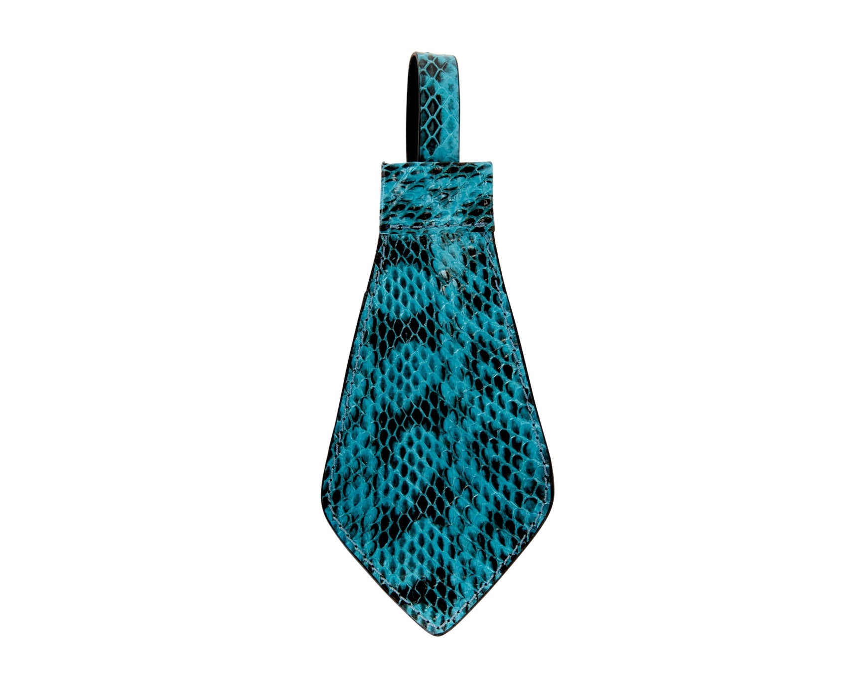 Turquoise & Black Viper Snake Tie by Allysa Payne Beverly Hills - main product image for Resin Society