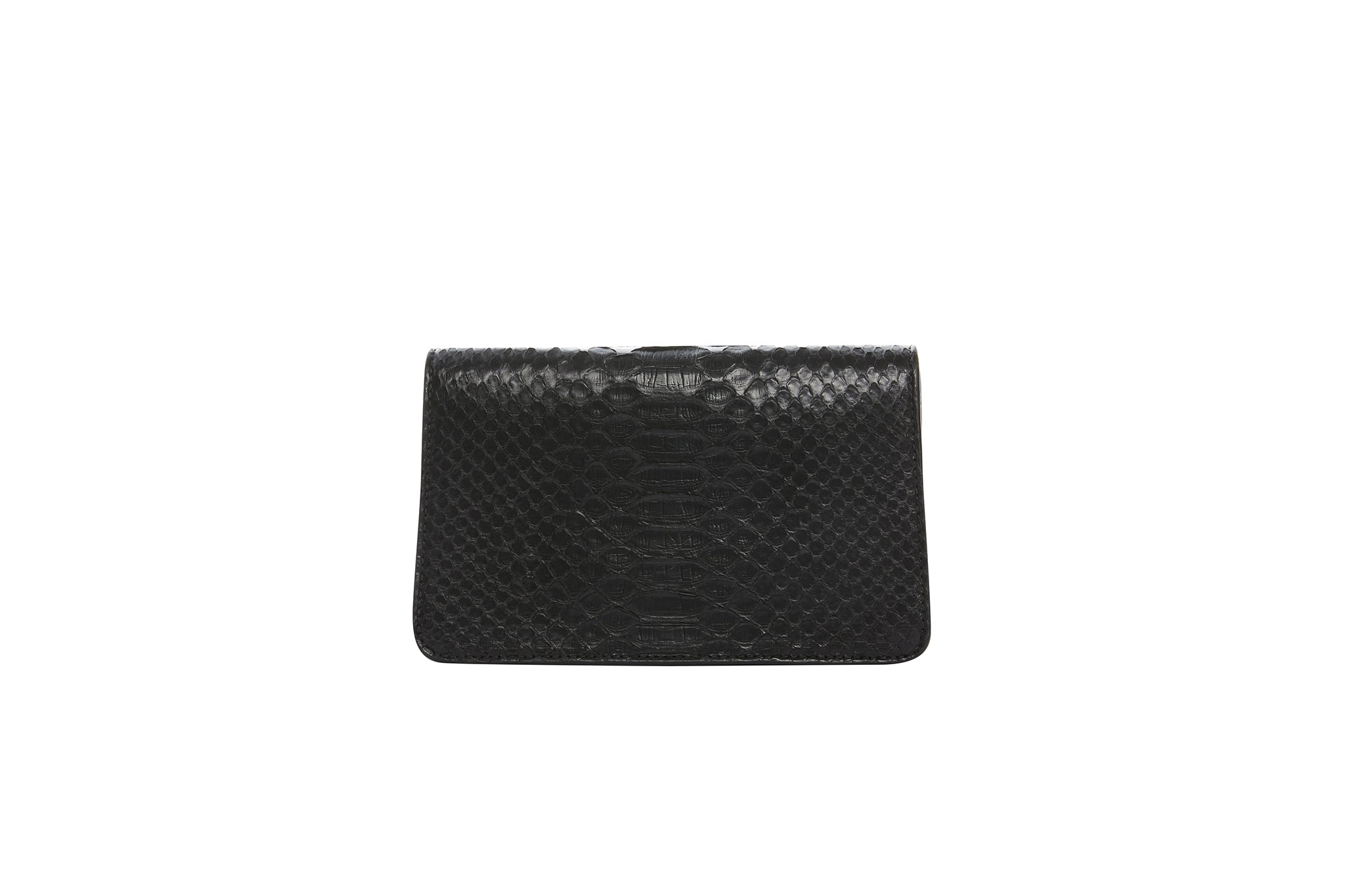 Classic Black Python Clutch by Allysa Payne Beverly Hills - product image 3 for Resin Society