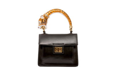 Tiger Bag With Black Italian Leather by Allysa Payne Beverly Hills - product image 2 for Resin Society