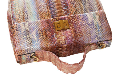 Iridescent Python Elegant & Unique Business/Travel Bag by Allysa Payne Beverly Hills - product image 6 for Resin Society