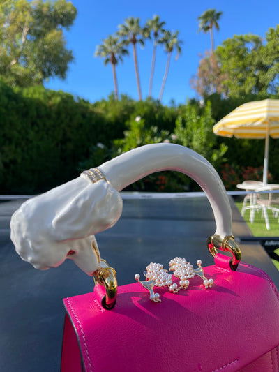 Pearl Poodle Earrings