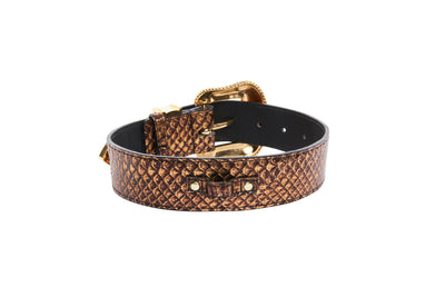 Bronze Gold Snake/Swarovski Crystal Collar