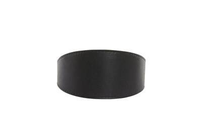 Black Vegan Leather 2” Wide Collar by Allysa Payne Beverly Hills - product image 3 for Resin Society