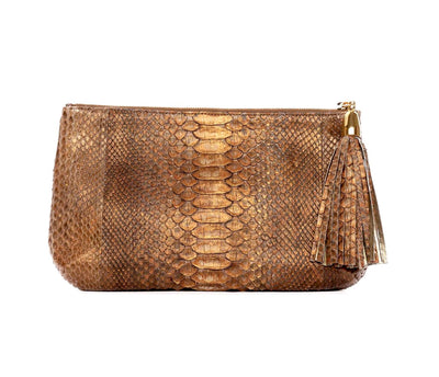Bronze Python Clutch by Allysa Payne Beverly Hills - product image 2 for Resin Society