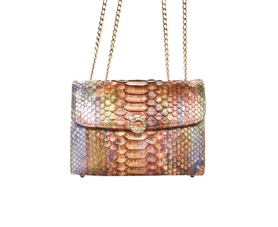Iridescent Python Day To Night Bag by Allysa Payne Beverly Hills - main product image for Resin Society
