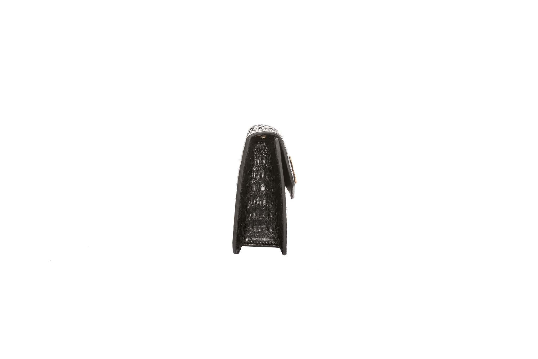 Classic Black Python Clutch by Allysa Payne Beverly Hills - product image 4 for Resin Society