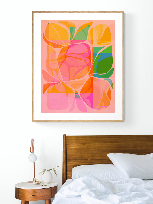 Abstract Citrus #2 - Botanical Art Print