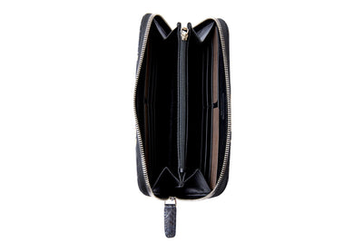 Black & White Python Zip Wallet by Allysa Payne Beverly Hills - product image 2 for Resin Society