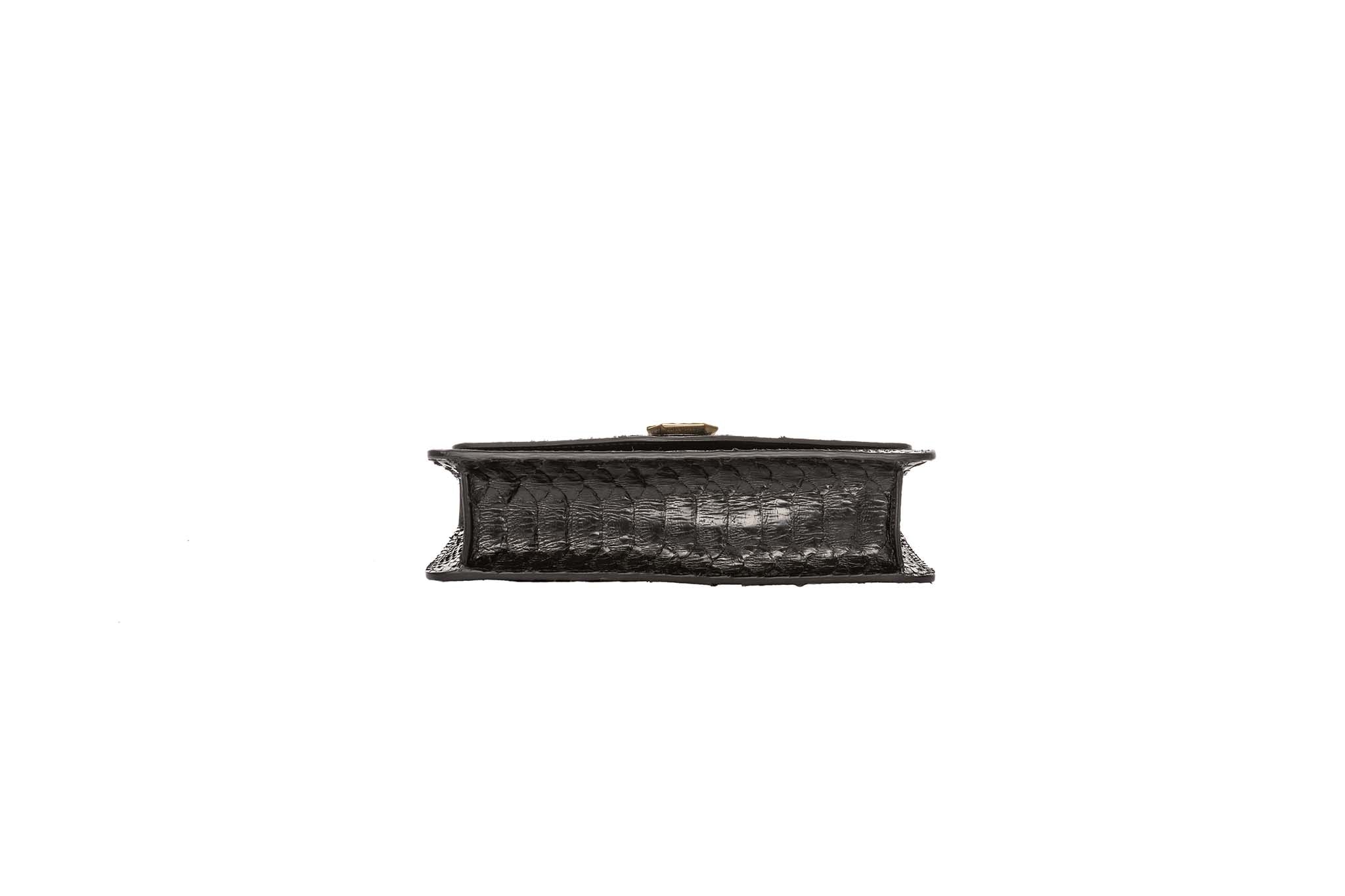 Classic Black Python Clutch by Allysa Payne Beverly Hills - product image 3 for Resin Society