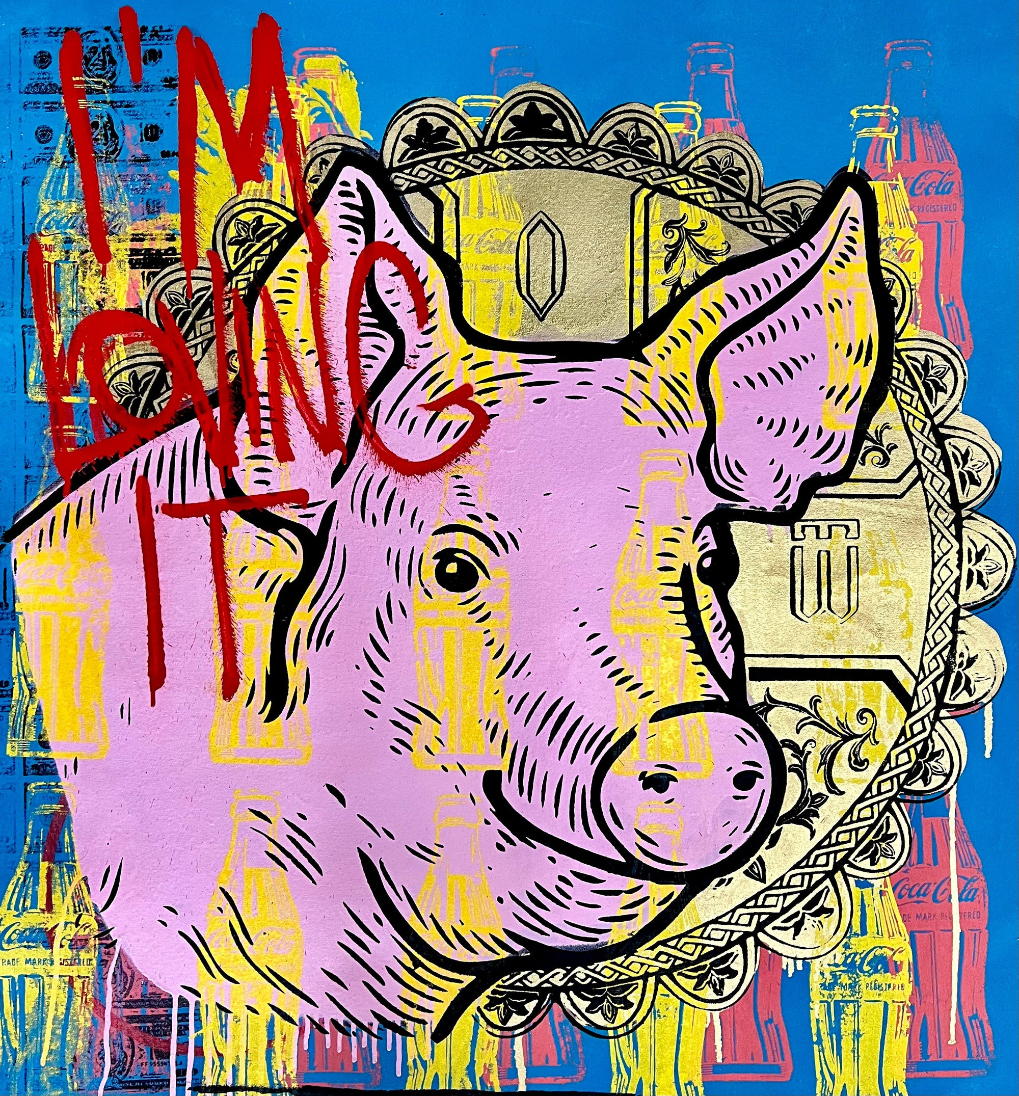 Blue Saint Pig by Denis OUCH - main product image for Resin Society