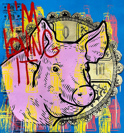 Blue Saint Pig by Denis OUCH - main product image for Resin Society