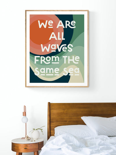 All Waves - Modern Art Print