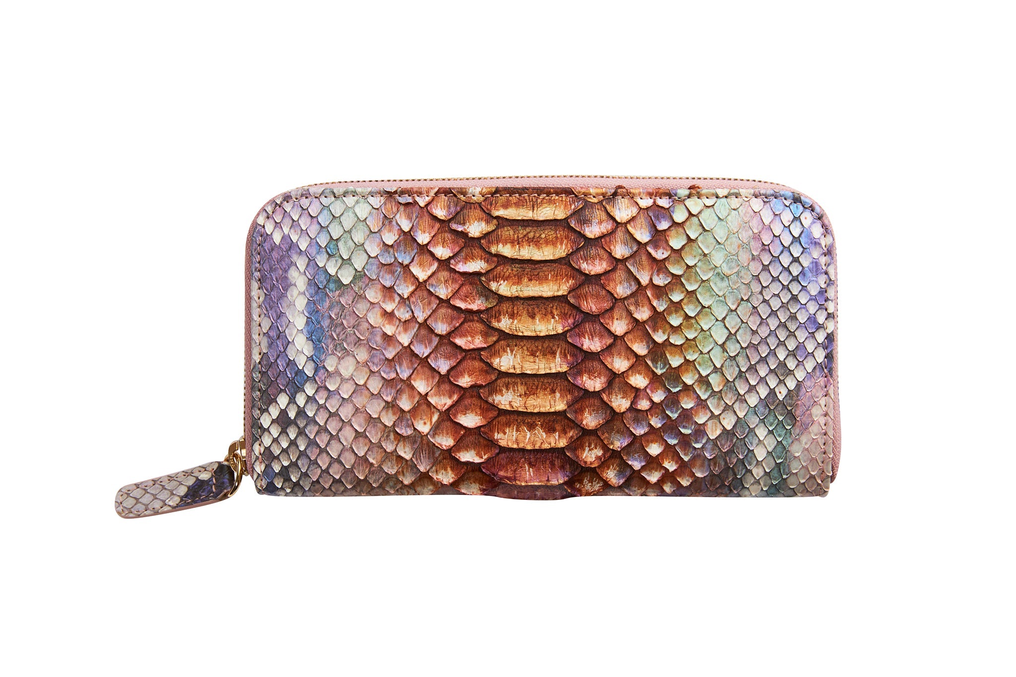 Iridescent Python Zip Wallet by Allysa Payne Beverly Hills - main product image for Resin Society
