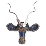 Kudu Animal Mask - Recycled Metal Wall Art by Mbare Ltd - product image 3 for Resin Society