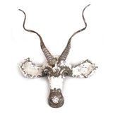 Kudu Animal Mask - Recycled Metal Wall Art by Mbare Ltd - product image 4 for Resin Society