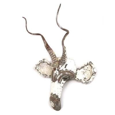 Kudu Animal Mask - Recycled Metal Wall Art by Mbare Ltd - product image 5 for Resin Society