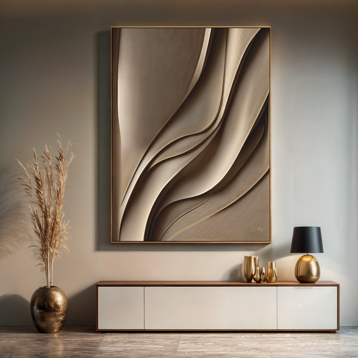 Canvas Print: "Drifted Elegance" by Tailored Canvases - product image 2 for Resin Society