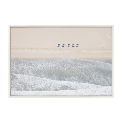 Sylvie Five Umbrellas Framed Canvas by kateandlaurel - main product image for Resin Society