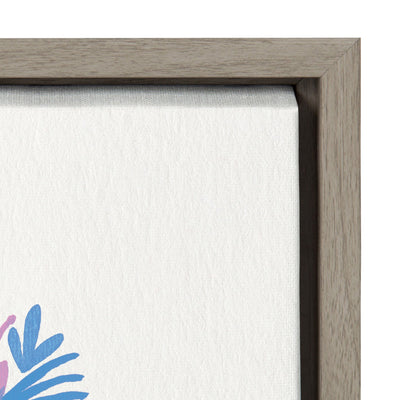 Sylvie Little Fierce Lavender and Mint Framed Canvas by kateandlaurel - product image 3 for Resin Society