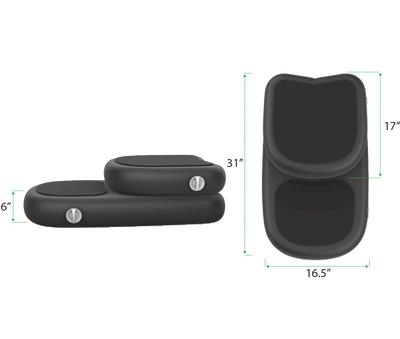 RevX Inflatable Barrel with Inflatable Steps