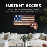 Large American Flag Gun Safe by Bellewood Designs - product image 2 for Resin Society