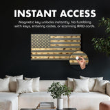 Large American Flag Gun Safe by Bellewood Designs - product image 3 for Resin Society