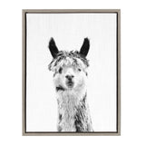Sylvie Llama Framed Canvas by Simon Te Tai by kateandlaurel - main product image for Resin Society